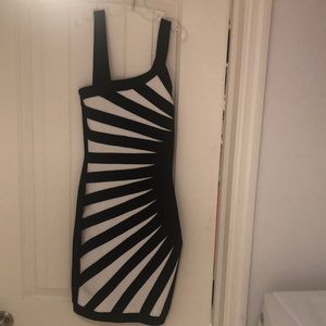 Women’s Black/White Bandage Dress